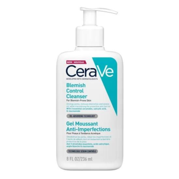 Cerave - Blemish Control Face Cleanser With 2 Salicylic Acid & Niacinamide For Blemish-Prone Skin 236Ml